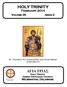 HOLY TRINITY. February 2014. Volume 45 Issue 2. St. Theodore the Commander and Great Martyr (February 8)