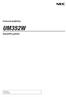 Συσκευή προβολής UM352W. Εγχειρίδιο χρήσης. Model No. NP-UM352W