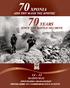 70 YEARS SINCE THE BATTLE OF CRETE ΠΡΟΓΡΑΜΜΑ ΕΚΔΗΛΩΣΕΩΝ PROGRAMME OF COMMEMORATIVE EVENTS