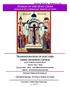 Sunday Bulletin March 15, 2015 Sunday of the Holy Cross. Agapios & his Companions ; Manuel of Crete