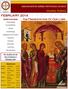 FEBRUARY 2014. Monthly Bulletin. The Presentation Of Our Lord ANNUNCIATION GREEK ORTHODOX CHURCH. Inside this issue: