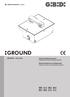 GROUND GROUND - (610-624) Interrati elettromeccanici ISTRUZIONI PER L INSTALLAZIONE. Electromechanical underground INSTRUCTIONS FOR INSTALLATIONS