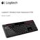Logitech Wireless Solar Keyboard K750. Setup Guide