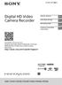 Digital HD Video Camera Recorder