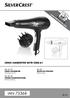 IONIC HAIRDRYER SHTR 2200 A1 IONIC HAIRDRYER ΣΕΣΟΥΑΡ ΙΟΝΤΩΝ. Operating instructions. Οδηүίες χρήσης IONEN-HAARTROCKNER. Bedienungsanleitung IAN 73368