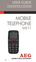 USER GUIDE MOBILE TELEPHONE M311