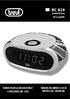 RC 829 RADIO ALARM CLOCK WITH LED DISPLAY RADIOSVEGLIA DIGITALE CON DISPLAY LED. Guida d uso User guide