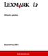 Οδηγός χρήσης. Αύγουστος 2001. www.lexmark.com