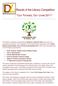 Results of the Literary Competition Our Forests, Our Lives 2011