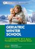 GERIATRIC WINTER SCHOOL