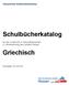 Hessisches Kultusministerium. Schulbücherkatalog. für den Unterricht in Herkunftssprachen in Verantwortung des Landes Hessen.