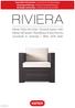 RIVIERA. Rattan-Style Armchair Fauteuil aspect rotin Rattan-Stil Sessel Πολυθρόνα Τύπου Ραττάν Leunstoel in rotanstijl Sillon símil ratán