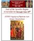 Fast of the Apostles Begins TOMORROW through June 28 th