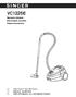 VC1225E. Vacuum cleaner Ηλεκτρική σκούπα Прахосмукачка GB GR BG INSTRUCTION MANUAL ΒΙΒΛΙΟ ΟΔΗΓΙΩΝ ИНСТРУКЦИИ ЗА ЕКСПЛОАТАЦИЯ