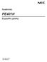 Προβολέας PE401H. Εγχειρίδιο χρήσης. Αρ. Μοντέλου NP-PE401H