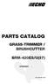 PARTS CATALOG GRASS-TRIMMER / BRUSHCUTTER SRM-420ES/U(37) P014-001980-12Cb