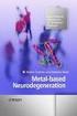 Metal2Based Therapeutic Strategies of Neurodegenerative Diseases