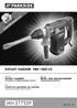 IAN ROTARY HAMMER PBH 1500 C3. ROTARY HAMMER Translation of original operation manual. BOHR- UND MEISSELHAMMER Originalbetriebsanleitung