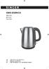 SWK-850INOX. Water kettle Βραστήρας Термо Кана GB GR BG INSTRUCTION MANUAL ΒΙΒΛΙΟ ΟΔΗΓΙΩΝ ИНСТРУКЦИИ ЗА ЕКСПЛОАТАЦИЯ