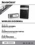 WIRELESS DOORBELL IAN WIRELESS DOORBELL ΑΣΎΡΜΑΤΟ ΚΟΥΔΟΎΝΙ ΠΌΡΤΑΣ FUNKTÜRKLINGEL. Operation and Safety Notes. Υποδείξεις χειρισμού και ασφαλείας