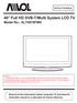 40 Full HD DVB-T/Multi System LCD TV Model No.: ALT4070FWD