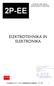 2P-EE ELEKTROTEHNIKA IN ELEKTRONIKA. V 1.0 (napake) Univerza v Novi Gorici Poslovno-tehniška fakulteta Elektrotehnika in elektronika