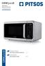 GMW3101B ΦΟΥΡΝΟΣ ΜΙΚΡΟΚΥΜΑΤΩΝ. / microwave oven GMW3101B ΟΔΗΓΙΕΣ ΧΡΗΣΗΣ USER MANUAL MICROWAVE OVEN