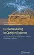 COMPLEXITY, CHAOS, INFORMATION AND DECISION MAKING IN CONDITIONS OF UNCERTAINTY: Α TRIBUTE TO JOHN S. NICOLIS