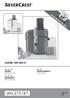 JUICER SFE 450 C1 JUICER ΑΠΟΧΥΜΩΤΗΣ. Οδηүίες χρήσης. Operating instructions ENTSAFTER. Bedienungsanleitung IAN