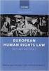 European Human Rights Law