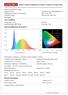 Temperature: 25.5 CRH: 65% Spectrum Range: nm Scan Step: 5 nm. Spectral Distribution CIE1931 Chromaticity Diagram