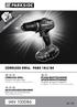 IAN CORDLESS DRILL PABS 18-Li B4. CORDLESS DRILL Operation and Safety Notes Translation of original operation manual