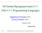 ΗΓλώσσαΠρογραµµατισµού C++ (The C++ Programming Language)