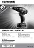 IAN CORDLESS DRILL PABS 14.4 A1 CORDLESS DRILL ΕΠΑΝΑΦΟΡΤΙΖΟΜΕΝΟ ΔΡΑΠΑΝΟΚΑΤΣΑΒΙΔΟ AKKU-BOHRSCHRAUBER