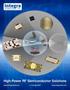 High-Power RF Semiconductor Solutions
