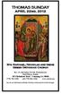 THOMAS SUNDAY. APRIL 22nd, Sts. Raphael, Nicholas and Irene Greek Orthodox Church
