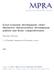 Local economic development, cities distinctive characteristics, development policies and firms competitiveness