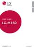 ΕΛΛΗΝΙΚΑ ENGLISH USER GUIDE LG-M160.  MFL (1.0)