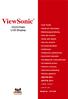 ViewSonic. VX2235wm LCD Display. - User Guide. - Guide de l utilisateur. - Bedienungsanleitung. - Guía del usuario. - Guida dell utente