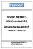 DS300 SERIES. DSP Controlled UPS kva. 3 Phase In - 3 Phase Out ΕΓΧΕΙΡΙΔΙΟ ΧΡΗΣΤΗ USER MANUAL