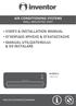 USER S & INSTALLATION MANUAL ΕΓΧΕΙΡΙΔΙΟ ΧΡΗΣΗΣ & ΕΓΚΑΤΑΣΤΑΣΗΣ MANUAL UTILIZATORULUI & DE INSTALARE MODELS: