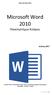 Microsoft Word 2010 Πανεπιστήμιο Κύπρου