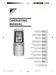OPERATING MANUAL. Operating Manual Handset Wired. English. Bedienungsanleitung Verdrahtetes Handgerät. Deutsch. Mode D emploi Combiné Câblé.