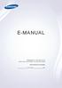 E-MANUAL. תודה שרכשת מוצר זה של.Samsung לקבלת שירות מלא יותר, רשום את המוצר שלך בכתובת.  דגם מספר סידורי