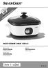 MULTI COOKER SMUK 1500 A1 MULTI COOKER ΠΟΛΥΜΑΓΕΙΡΑΣ. Operating instructions. Οδηүίες χρήσης MULTIKOCHER. Bedienungsanleitung IAN