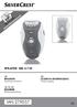 EPILATOR SED 3.7 E2 EPILATOR ΣΥΣΚΕΥΗ ΑΠΟΤΡΙΧΩΣΗΣ. Operating instructions. Οδηүίες χρήσης EPILIERER. Bedienungsanleitung IAN