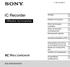 IC Recorder. Οδηγίες λειτουργίας ICD-UX512/UX513F (1) Έναρξη. Βασικές λειτουργίες. Άλλες λειτουργίες εγγραφής