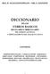 BAS. D. ANAGNOSTOPULOS NIK. S. ASONITIS DICCIONARIO DE LOS VERBOS BASICOS REGULARES E IRREGULARES