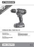 IAN CORDLESS DRILL PABS 20-Li C3 CORDLESS DRILL ΕΠΑΝΑΦΟΡΤΙΖΟΜΕΝΟ ΔΡΑΠΑΝΟΚΑΤΣΑΒΙΔΟ AKKU-BOHRSCHRAUBER. Translation of the original instructions