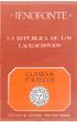 JENOFONTE CLASICOS POLITICOS LA REPUBLICA L)E LOS LACEDEMONIOS INSTITUTO DE ESTUDIOS POLITICOS MADRID. 'yo,v í lv-